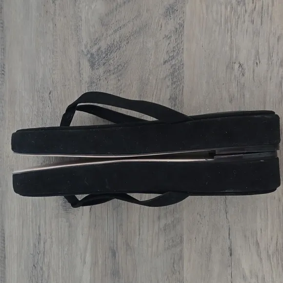 Porte &amp; Paire Suede Sandals Flip Flops Size 39 US 8-8.5