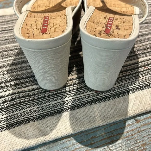 Prada Cork Platform Wedges - Size 9.5
