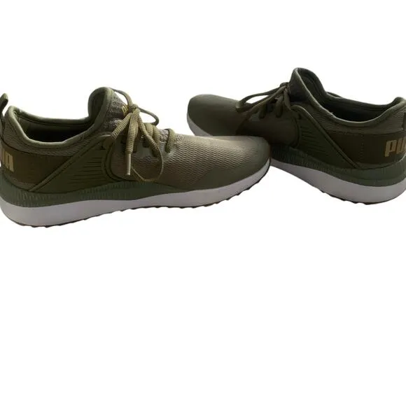 Puma Olive Green Sneakers - Lightweight, Stylish, and Comfortable Size: 9