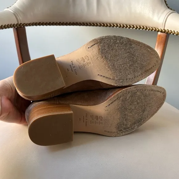 Rag &amp; Bone brown suede ankle boots