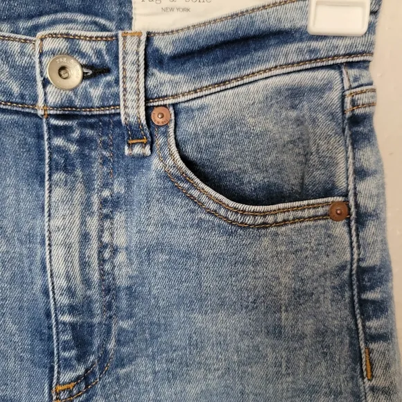 Rag &amp;‎ Bone Nina High Rise Ankle Cigarette Jeans Size 23
