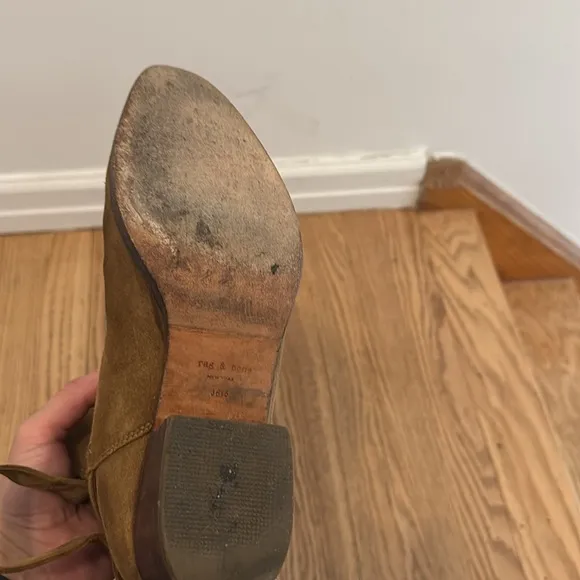Rag &amp; Bone Tan Short Western Boots