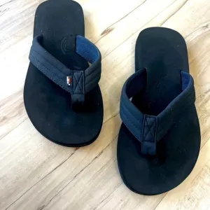 Rainbow Sandals Kids Black Flip Flops 2/3 Never worn