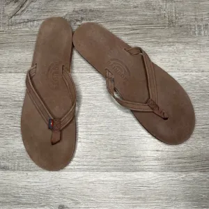 Rainbow Sandals Single Layer Arch Support with 1/2” narrow strap Size 10 Women’s