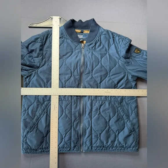 Ralph Lauren Bomber Jacket Men's XL Blue water repellent Coat