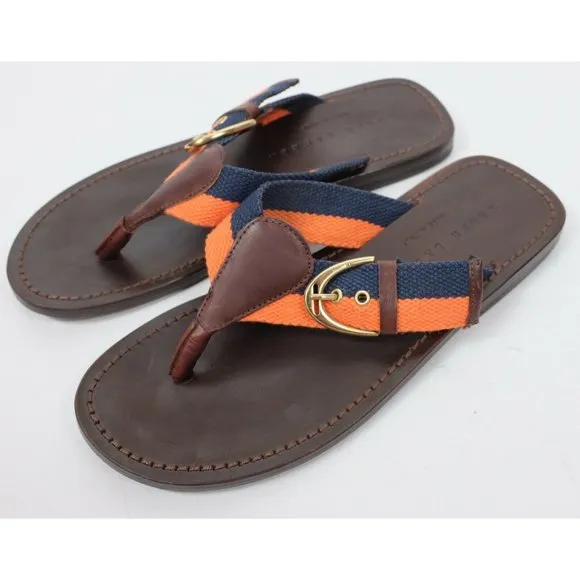 Ralph Lauren Purple Label US 7.5 sandals flip flops leather