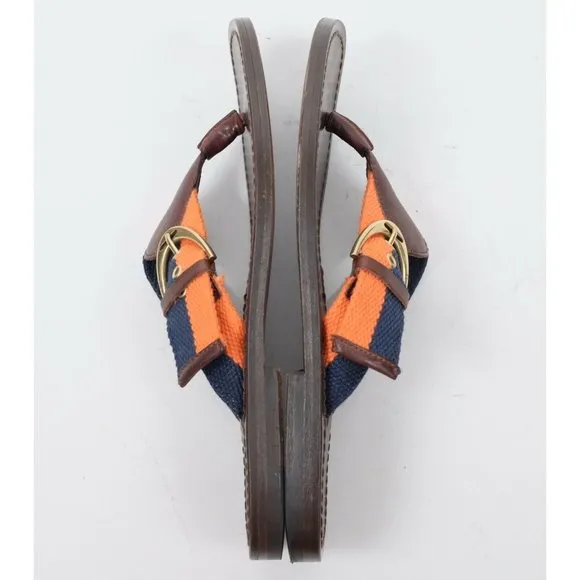 Ralph Lauren Purple Label US 7.5 sandals flip flops leather