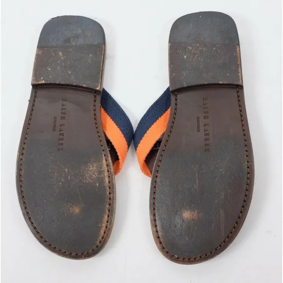 Ralph Lauren Purple Label US 7.5 sandals flip flops leather