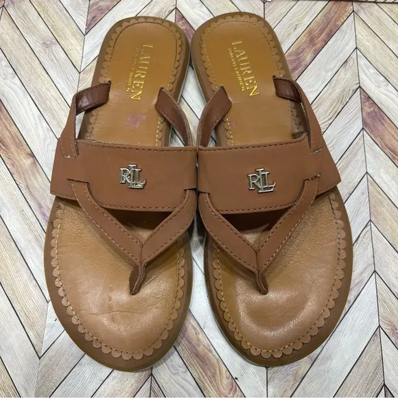 Ralph Lauren sandals/slides/flip flops great condition sb