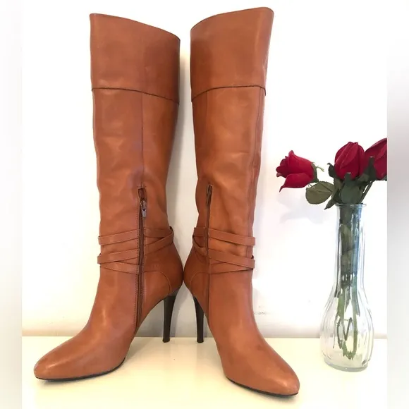 👢Ralph Lauren Tall Leather Dress Boots