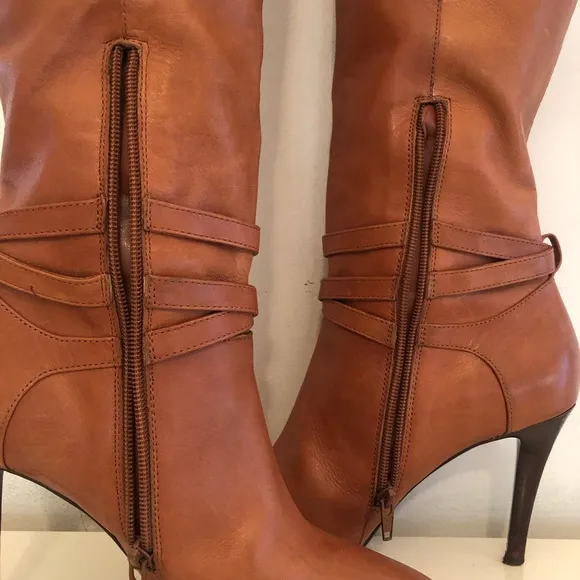 👢Ralph Lauren Tall Leather Dress Boots