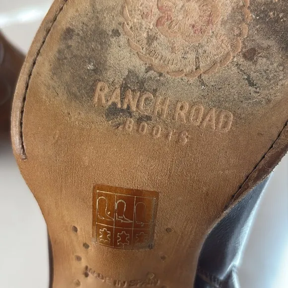 Ranch Road Agave Rand Brown Leather Short Ankle Boots