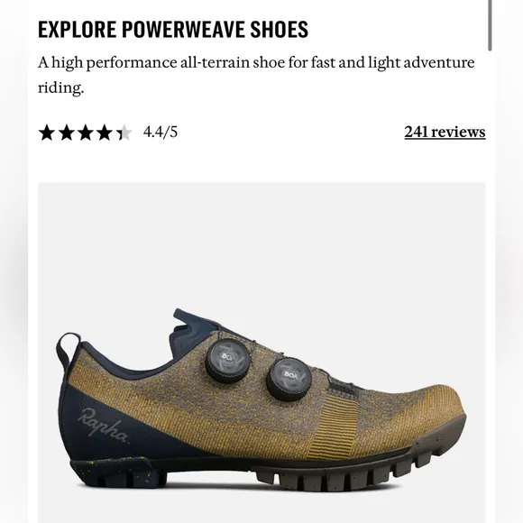 RAPHA Explore Powerweave cycling shoes - NWT *Price is Firm