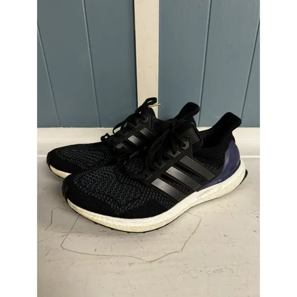 RARE Adidas Ultraboost 1.0 BLack Purple OG Men's Shoes Sz 8.5 B27171 Running
