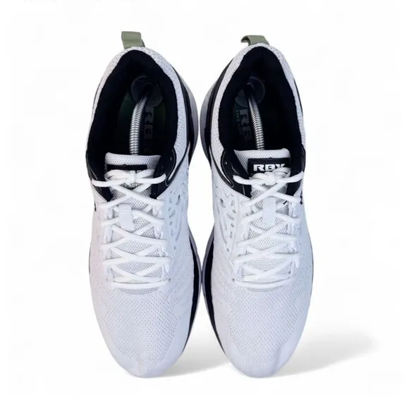 RBX Live Life Active Mens Running Sneaker  White Workout Performance Sz 10.5