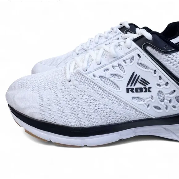 RBX Live Life Active Mens Running Sneaker  White Workout Performance Sz 10.5