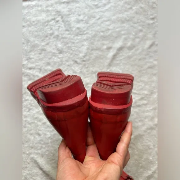 Real Scotland Hunter Red Tall Rain Boots