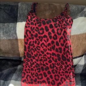 Red Leopard Print Dress