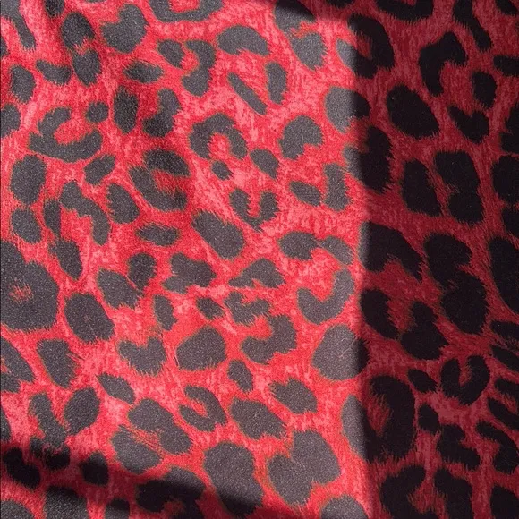 Red Leopard Print Dress
