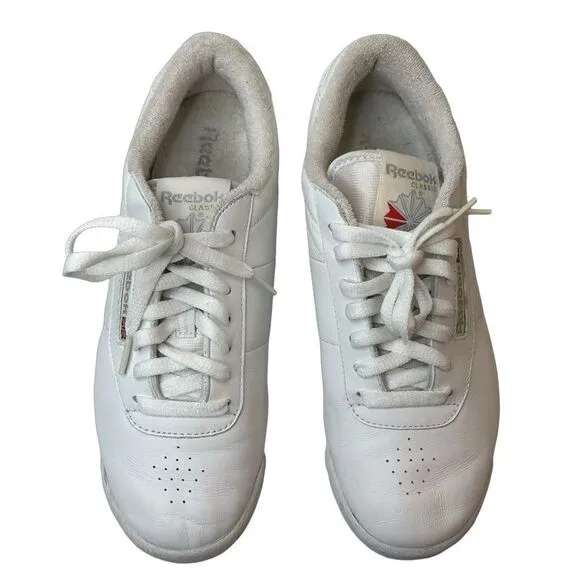 Reebok Princess Women's Classic Shoes White Size 8.5