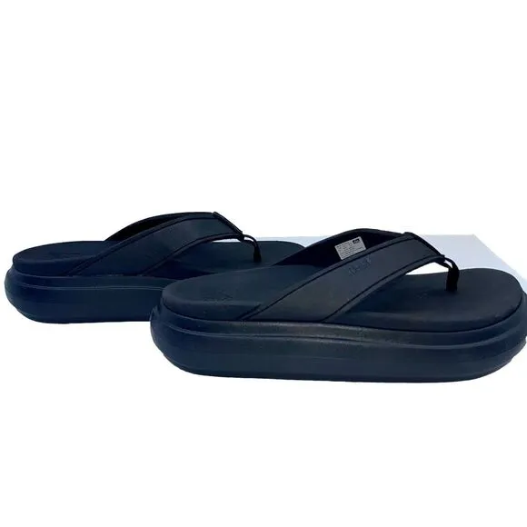 Reef Cushion Bondi Black Platform Sandals, Women's Size 7 NEW Beach Sandals