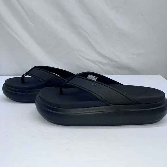 Reef Cushion Bondi Black Platform Sandals, Women's Size 7 NEW Beach Sandals