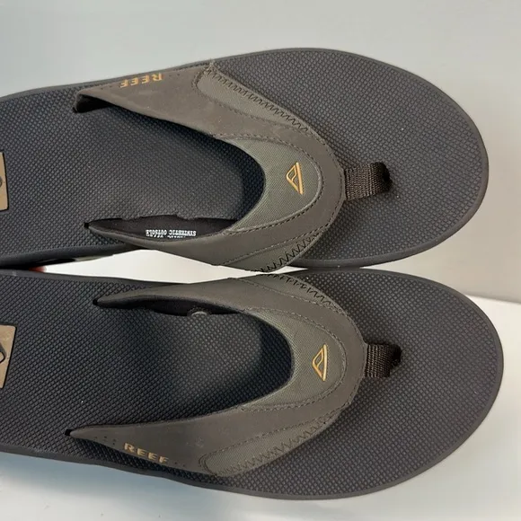 Reef Fanning 360° Air Mens Bottle Opener Thong Flip Flop Sandals Brown Size 12