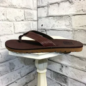 Reef Faux Leather Sandals Flip Flops New