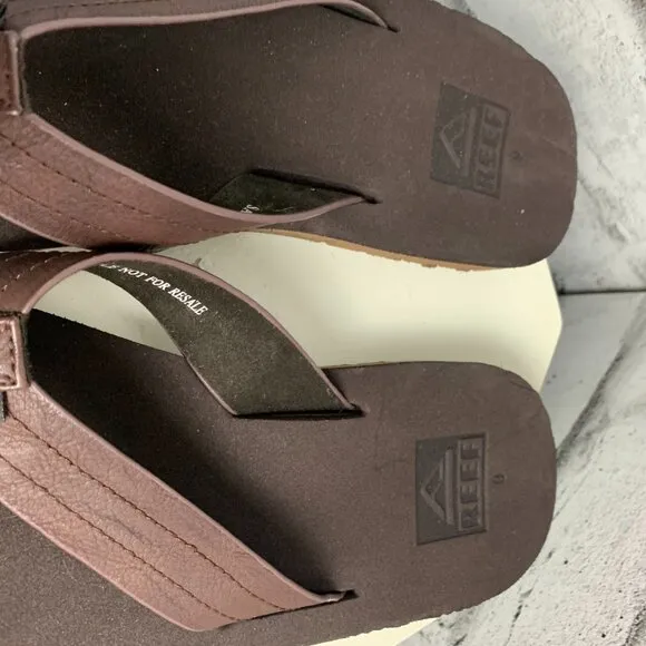 Reef Faux Leather Sandals Flip Flops New
