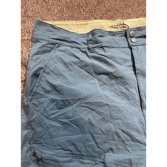 Reel Life Men's Blue (Real Teal) Riptide Fishing Shorts Size XL
