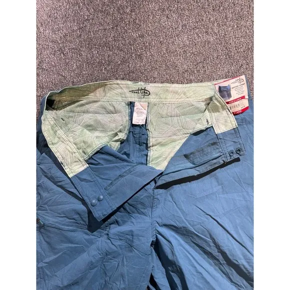 Reel Life Men's Blue (Real Teal) Riptide Fishing Shorts Size XL