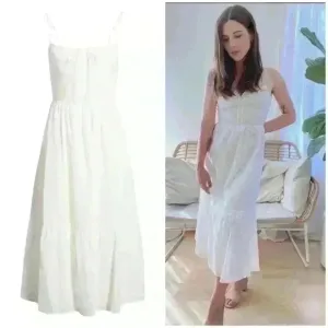 REFORMATION Heaven Sleeveless Ruffle Dress $248 White Women's 0