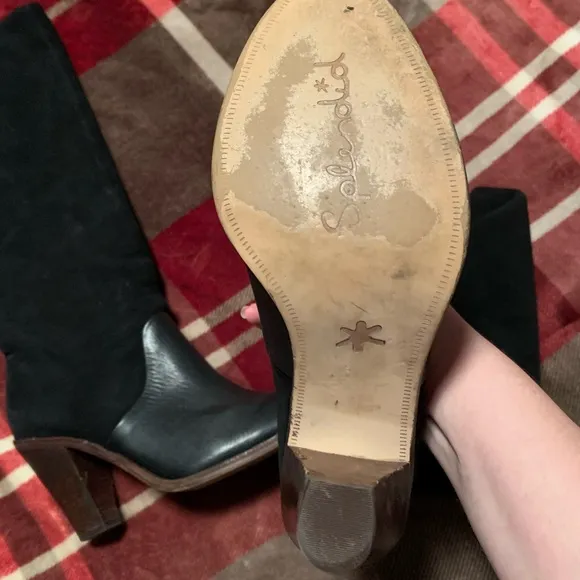 Revolve Splendid Black Tall Sullie Boots