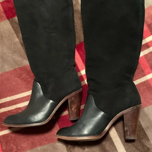 Revolve Splendid Black Tall Sullie Boots