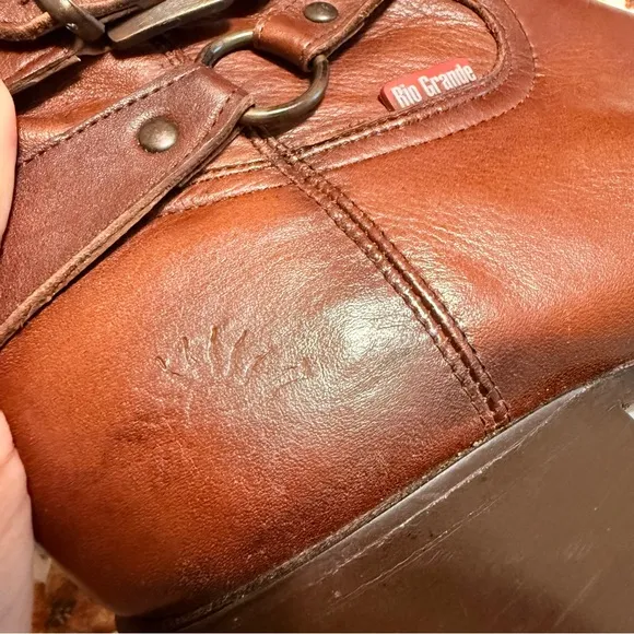Rio Grande Western Tall Boots S16”xH2.5” EUC