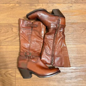 Rio Grande Western Tall Boots S16”xH2.5” EUC