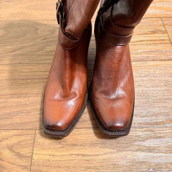 Rio Grande Western Tall Boots S16”xH2.5” EUC