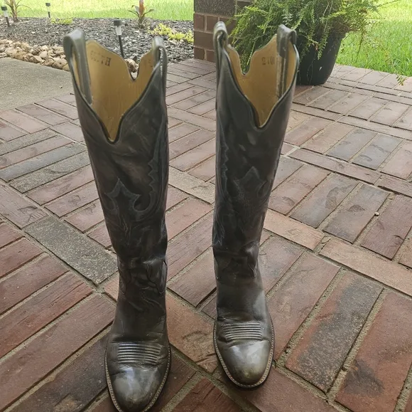 Rios Of Mercedes Blue and Gray Western Cowboy Boots Womans