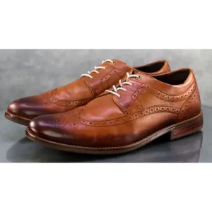Rockport $120 Men's Lightweight Wingtip Dress Shoes Size 10.5 Brown CH3845