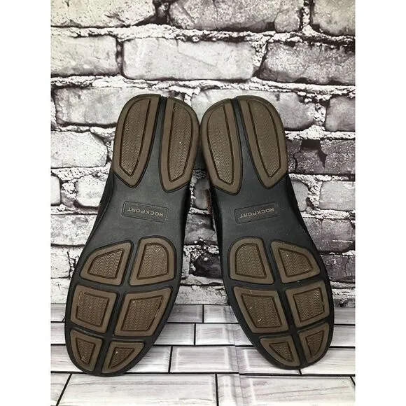 Rockport Brown Leather Fisherman Closed Comfort Strap Sandals Men Sz 11M US/44EU