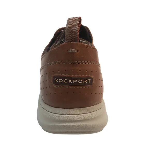 Rockport Men Casual Shoe Zaden Lightweight Leather Oxfords 8.5M Brown