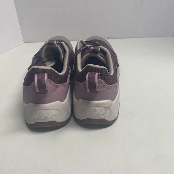 ROCKPORT Women’s Water Resistant Pull on Sneaker Tennis Shoes Purple Gray Size 7
