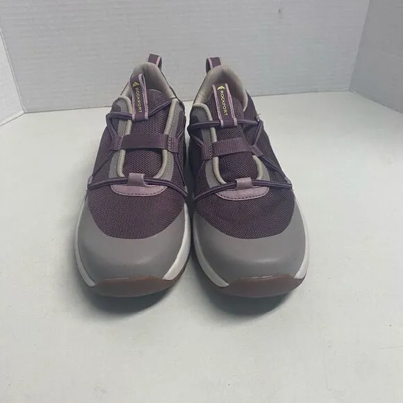 ROCKPORT Women’s Water Resistant Pull on Sneaker Tennis Shoes Purple Gray Size 7