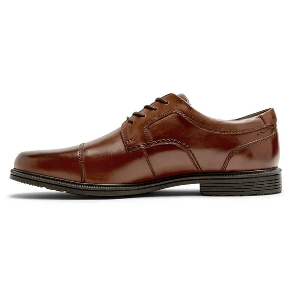 Rockport's leather Taylor Waterproof Cap Toe shoes in tan 15W