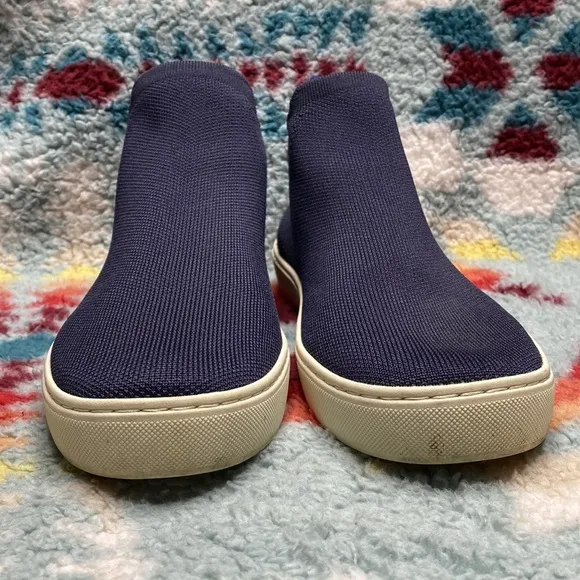 Rothy’s Chelsea navy ankle sneakers