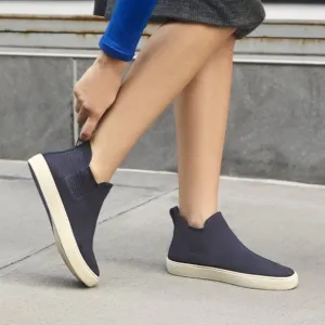 Rothy’s Chelsea navy ankle sneakers