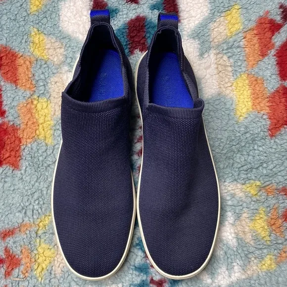 Rothy’s Chelsea navy ankle sneakers