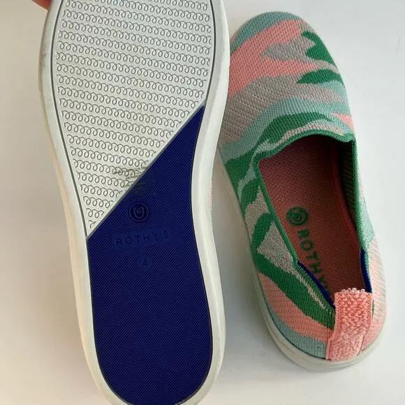 Rothy’s Kids Sneakers in Pink Camo