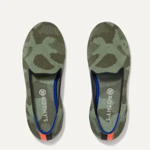ROTHY’S The Kids Loafer in Olive Camo Size 3