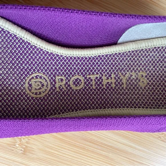 Rothy’s The Point in Purple Mulberry Rare Retired Slip On Flat Shoes Size 7 Wide